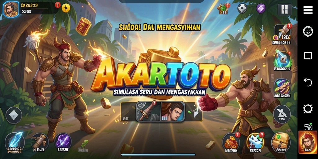 Tampilan menarik dari gameplay <strong>AKARTOTO</strong> yang penuh tantangan.