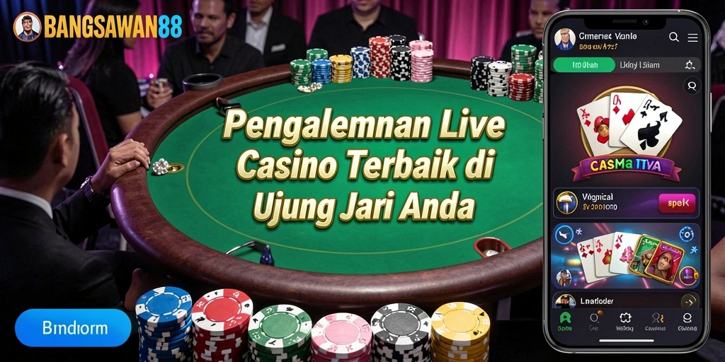 Gameplay Live Casino di BANGSAWAN88 yang menegangkan dan imersif.