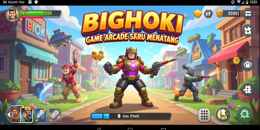 Tangkapan layar gameplay seru dari BIGHOKI yang menantang.