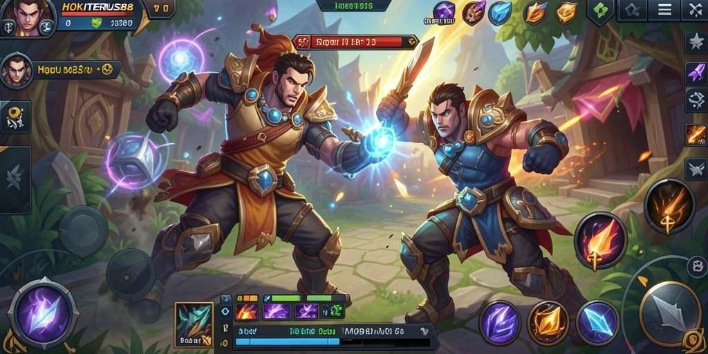 Gameplay HOKITERUS88 yang penuh aksi dan strategi.