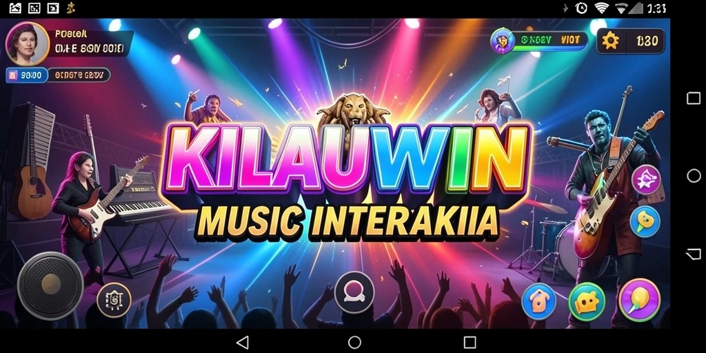 Screenshot gameplay KILAUWIN menampilkan momen seru saat bermain musik.
