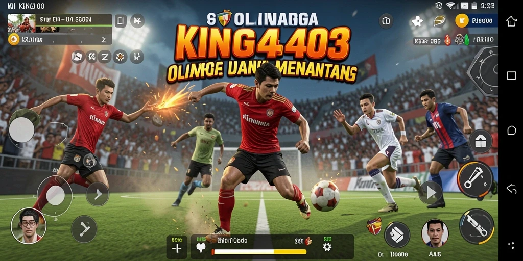 Tampilan gameplay seru KING403 dengan aksi olahraga yang menarik.