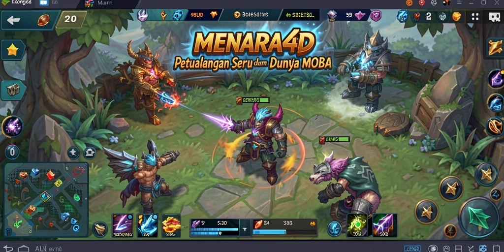 Tampilan gameplay MENARA4D yang seru dan penuh aksi.
