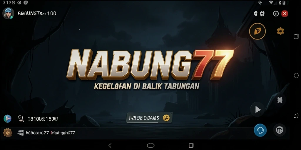 Tampilan gameplay menegangkan dari NABUNG77 dengan suasana horror yang mencekam.
