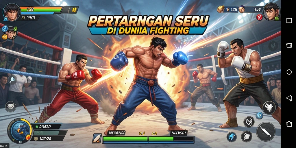 Tampilan menegangkan dari pertarungan seru dalam OLX128.