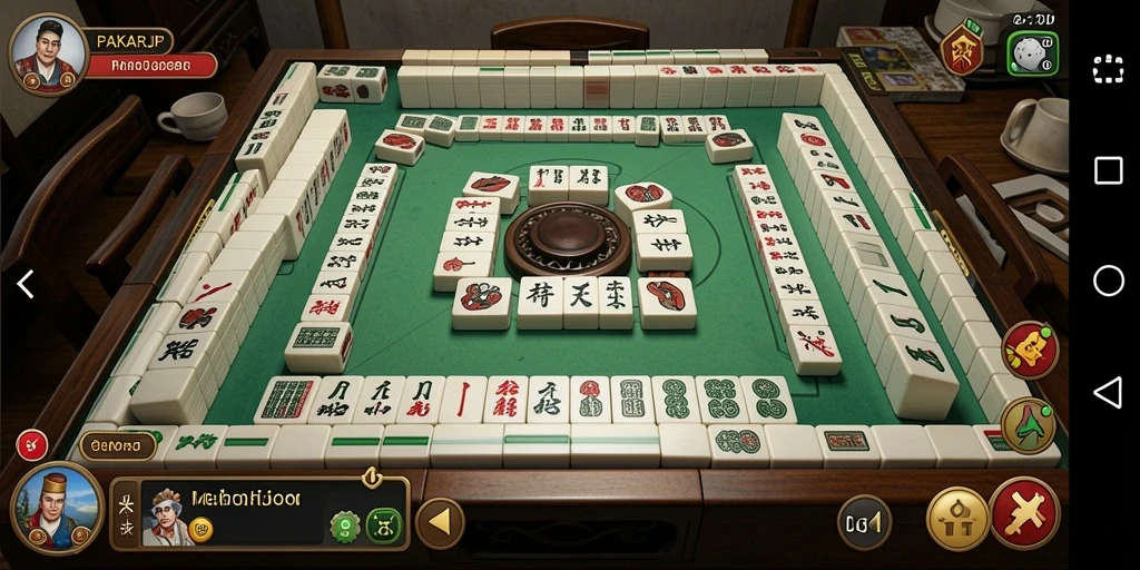 Screenshot PAKARJP menampilkan gameplay Mahjong yang menarik dan interaktif.