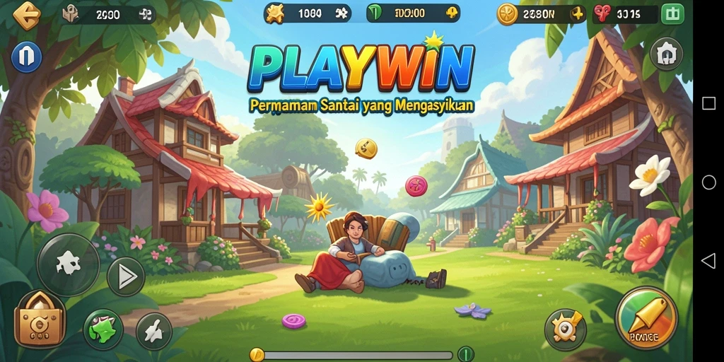 Tampilan gameplay <strong>PLAYWIN</strong> yang menarik dan penuh warna.