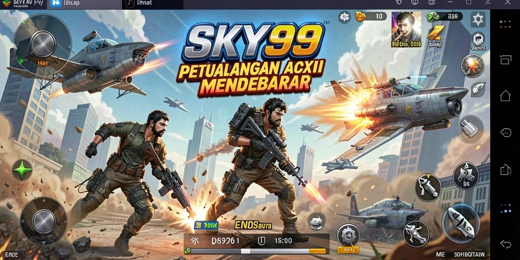 Tampilan gameplay mendebarkan dari SKY99 yang menampilkan aksi seru.