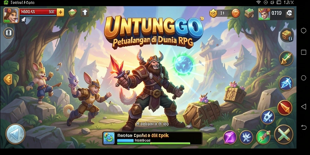 Gameplay seru UNTUNGGO dengan petualangan epik.