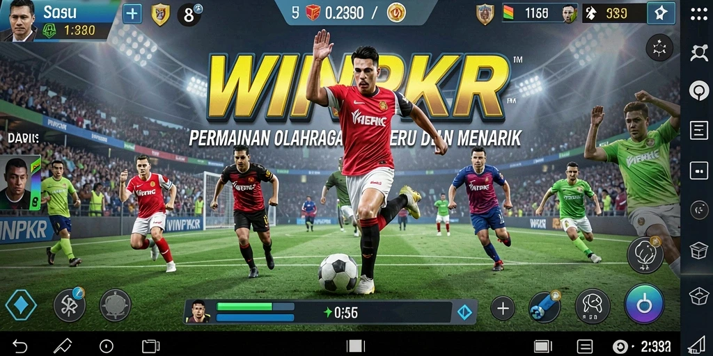 Gameplay menarik di <strong>WINPKR</strong> yang menggambarkan kompetisi olahraga.